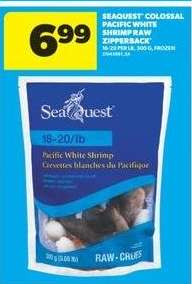 Seaquest Colossal Pacific White Shrimp Raw Zipperback