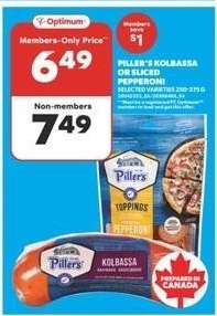 PILLER’S KOLBASSA OR SLICED PEPPERONI