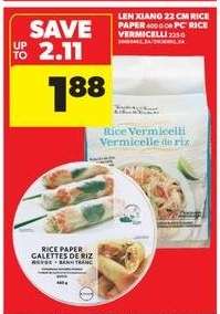 LEN XIANG 22 CM RICE PAPER or PC RICE VERMICELLI