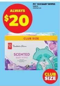PC 12X Baby Wipes