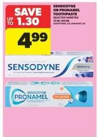 Sensodyne or Pronamel Toothpaste