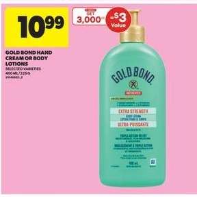 Gold Bond Hand Cream or Body Lotions