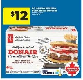 PC Halifax Inspired Donair Beef Burgers