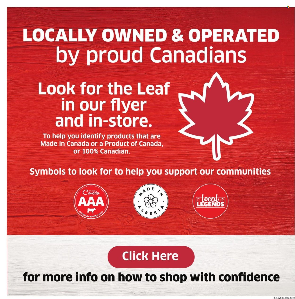 IGA flyer - May 15, 2025 - May 21, 2025. Page 1