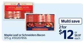 MAPLE LEAF OR SCHNEIDERS BACON