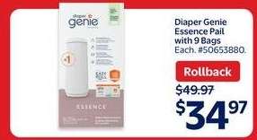 Diaper Genie Essence Pail with 9 Bags