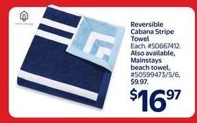 Reversible Cabana Stripe Towel