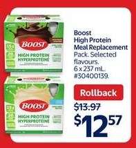 Boost High Protein Meal Replacement Pack