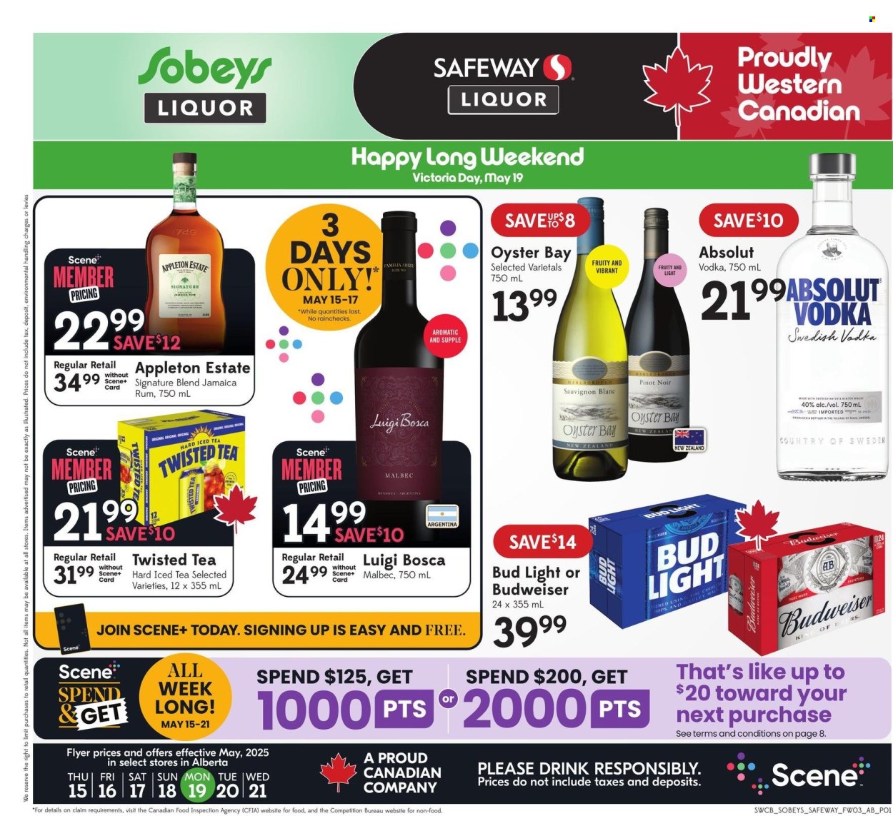 Sobeys Liquor flyer - May 15, 2025 - May 21, 2025. Page 1