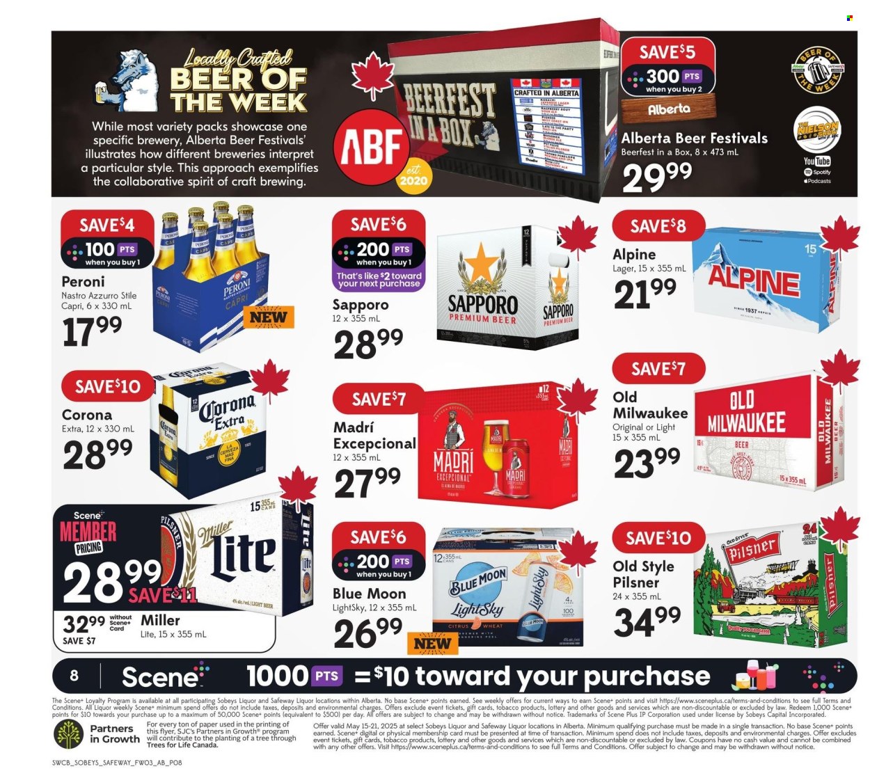 Sobeys Liquor flyer - May 15, 2025 - May 21, 2025. Page 1