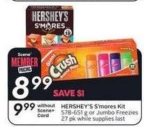 HERSHEY'S S'mores Kit or Jumbo Freezies