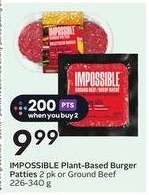 IMPOSSIBLE Plant-Based Burger Patties