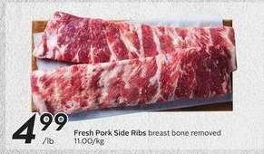 FRESH PORK SIDE RIBS