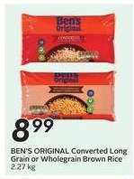BEN'S ORIGINAL Converted Long Grain or Wholegrain Brown Rice