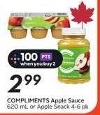COMPLIMENTS Apple Sauce