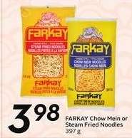 FARKAY Chow Mein or Steam Fried Noodles