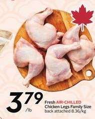 Fresh Air-Chilled Chicken Legs Family Size