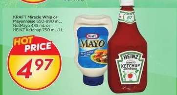 KRAFT Miracle Whip or Mayonnaise