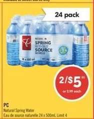 PC NATURAL SPRING WATER