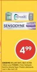 SENSODYNE BRILLIANT WHITE, MULTI-ACTION