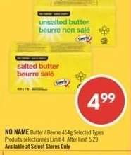 NO NAME BUTTER