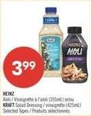 HEINZ Aioli / Vinaigrette à l'ailoli