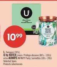 U by KOTEX Liners / Protège-dessous