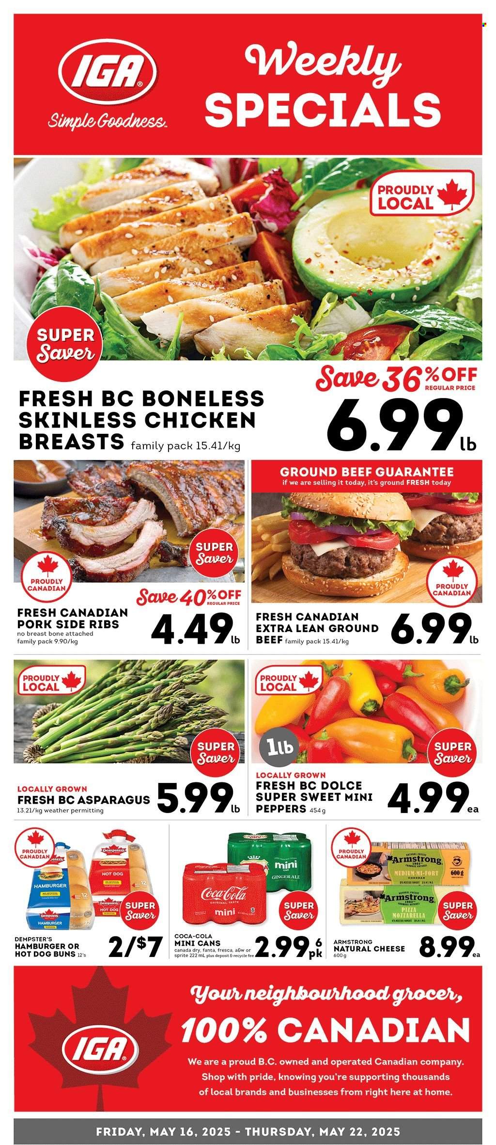 IGA Simple Goodness flyer - May 16, 2025 - May 22, 2025. Page 1