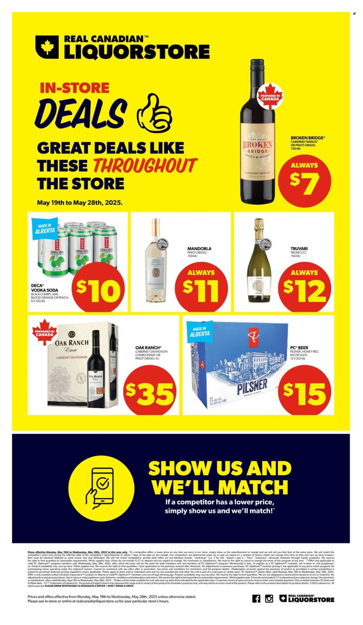 Real Canadian Liquorstore flyer - May 19, 2025 - May 28, 2025. Page 1