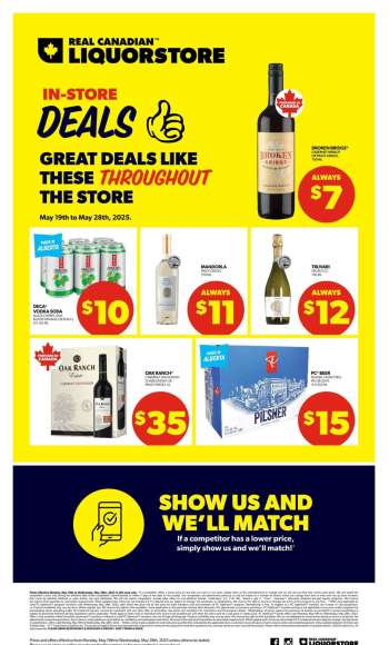 Real Canadian Liquorstore Flyer - May 19, 2025 - May 28, 2025.