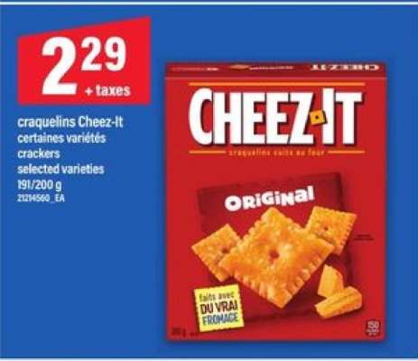 craquelins Cheez-It