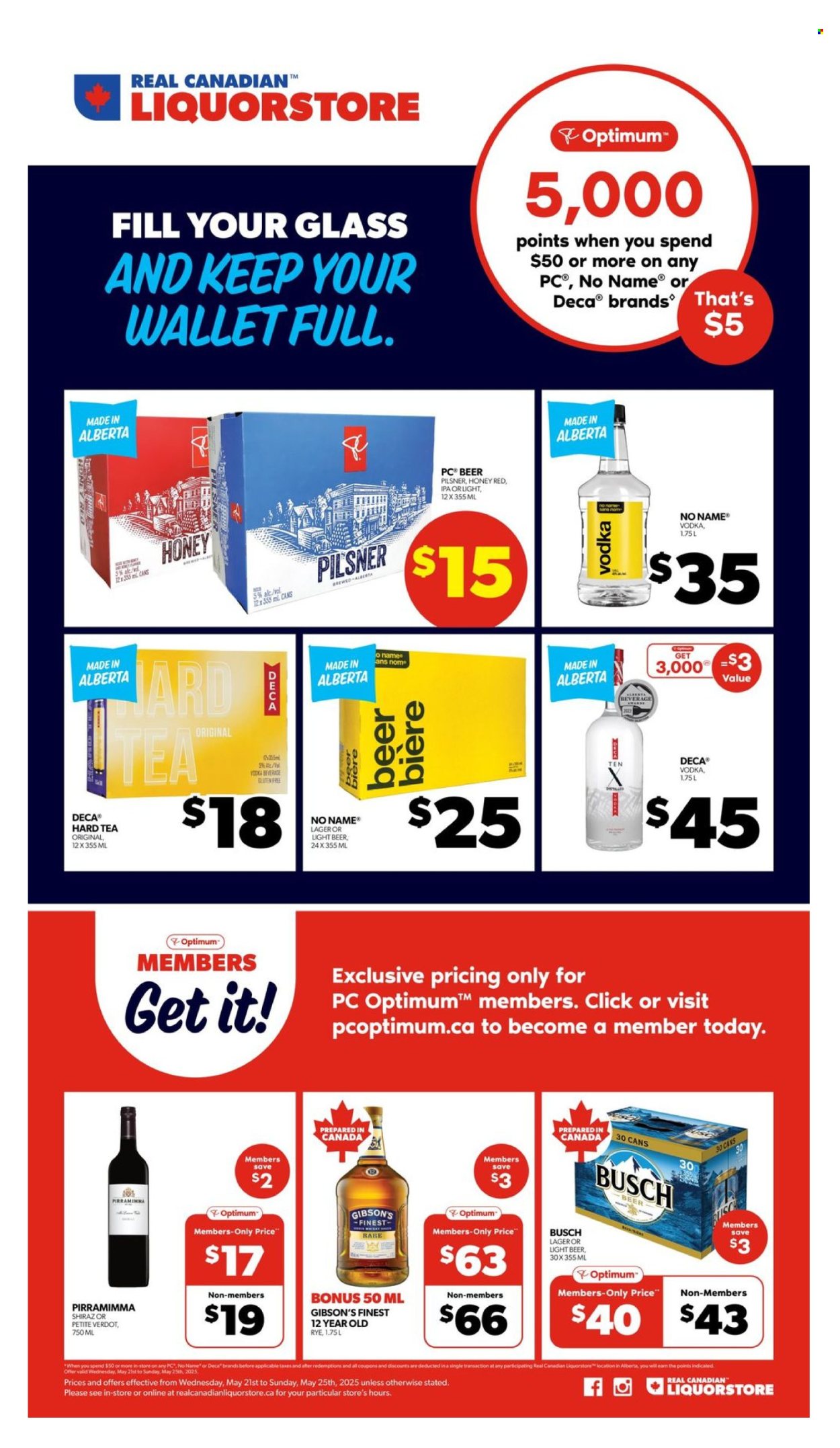 Real Canadian Liquorstore flyer - May 21, 2025 - May 25, 2025. Page 1