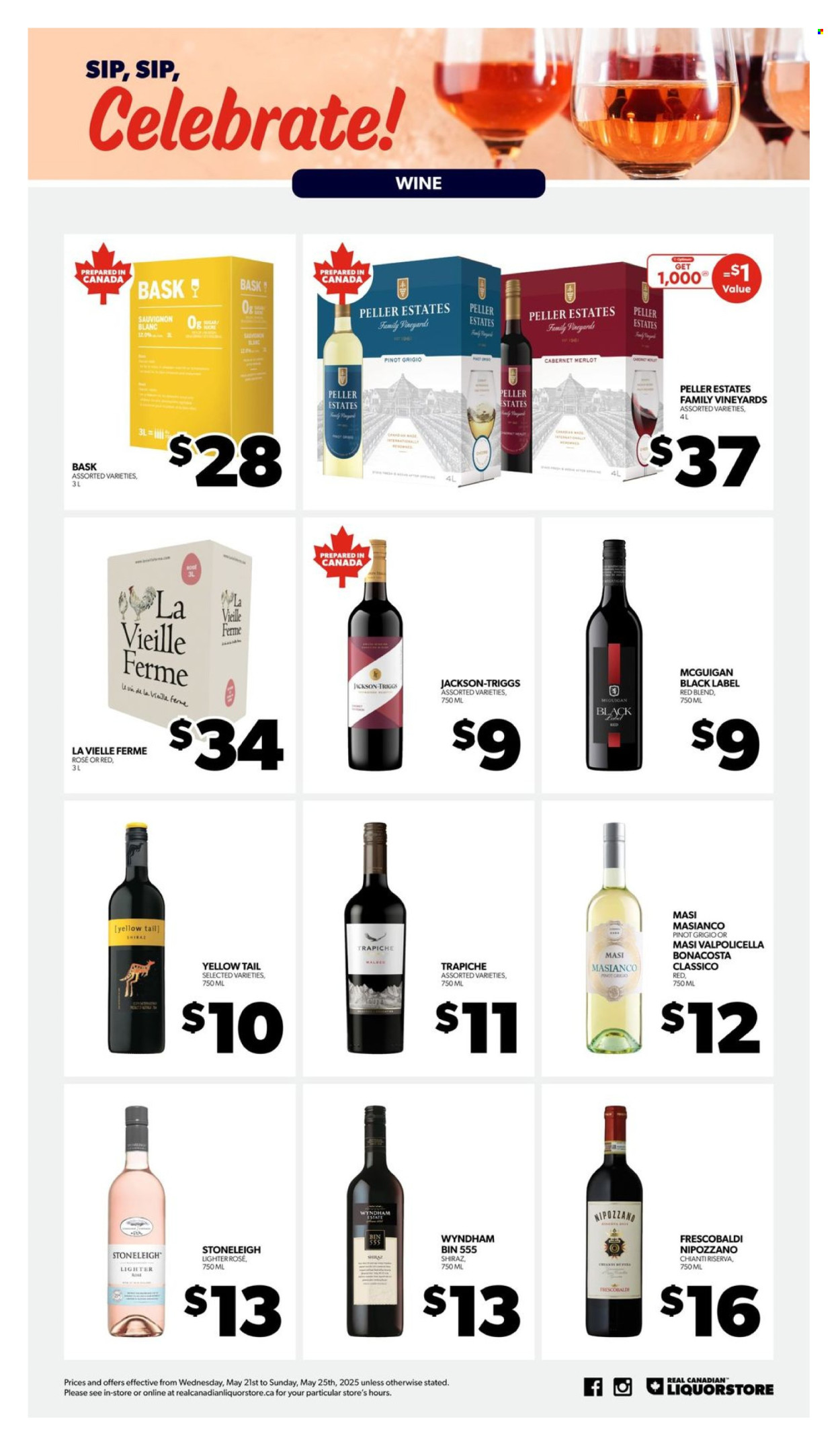 Real Canadian Liquorstore flyer - May 21, 2025 - May 25, 2025. Page 1