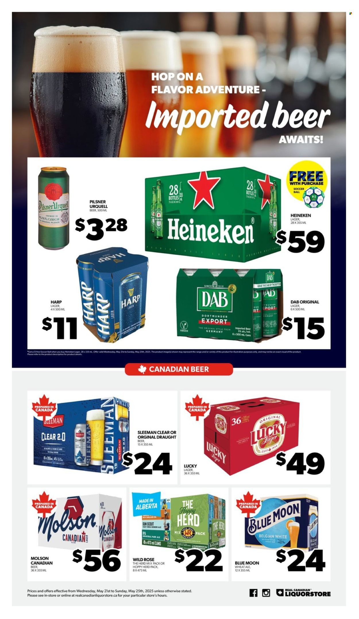 Real Canadian Liquorstore flyer - May 21, 2025 - May 25, 2025. Page 1