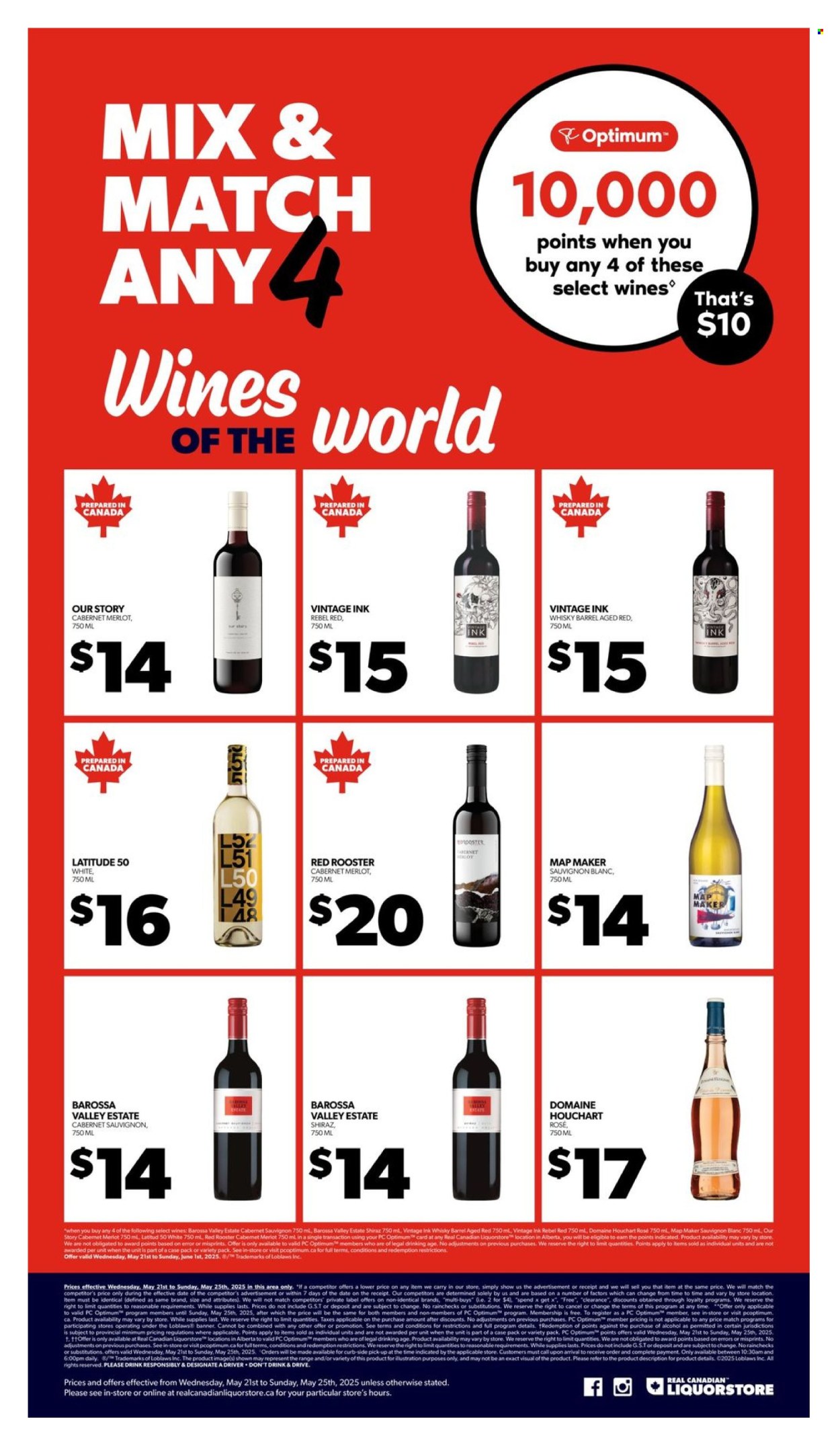 Real Canadian Liquorstore flyer - May 21, 2025 - May 25, 2025. Page 1