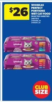 Whiskas Perfect Portions wet cat food
