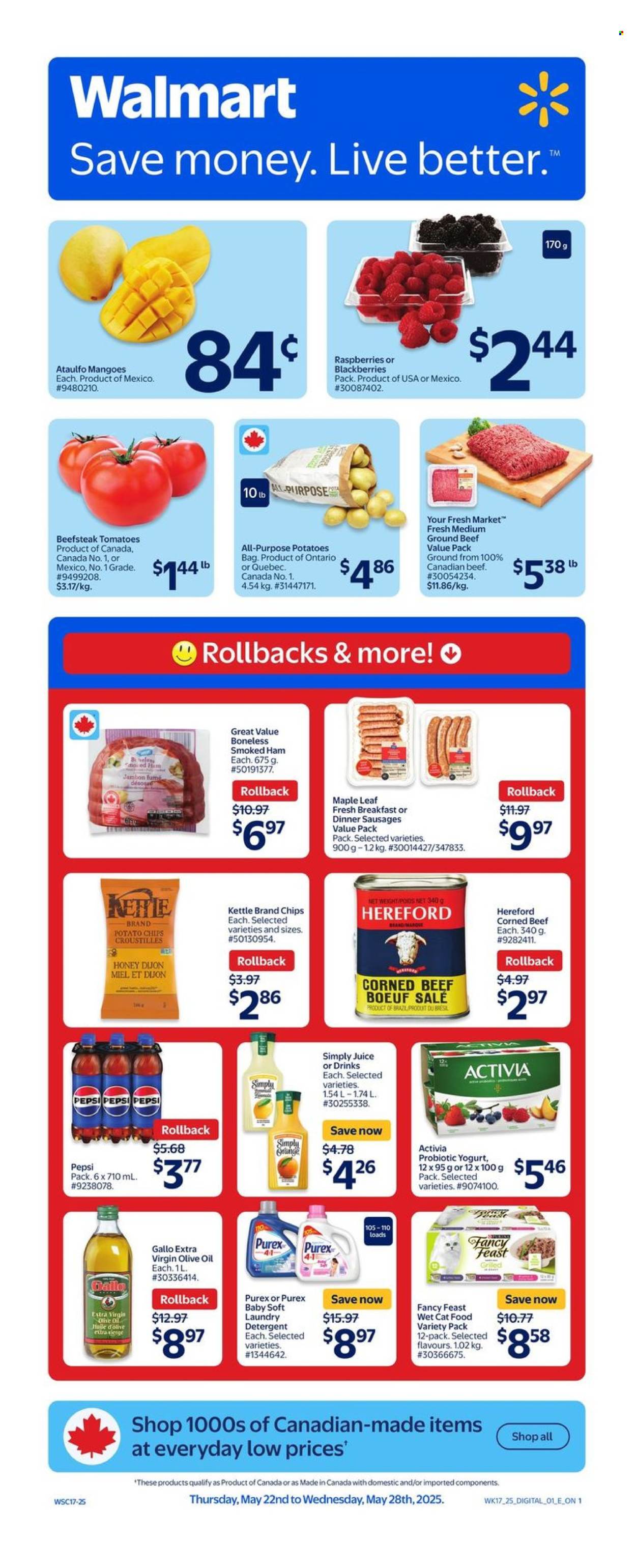 Walmart flyer - May 22, 2025 - May 28, 2025. Page 1