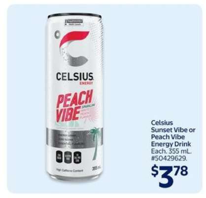 Celsius Peach Vibe Energy Drink