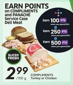 COMPLIMENTS Turkey or Chicken