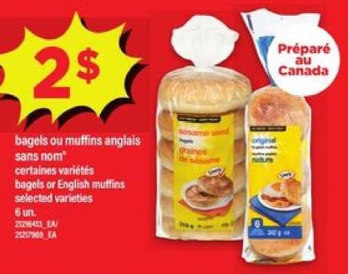 bagels ou muffins anglais sans nom