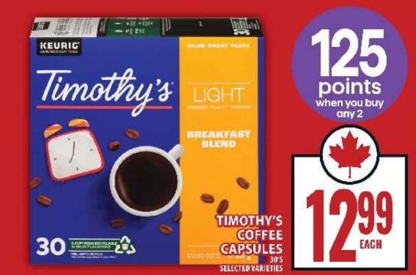 TIMOTHY’S COFFEE CAPSULES