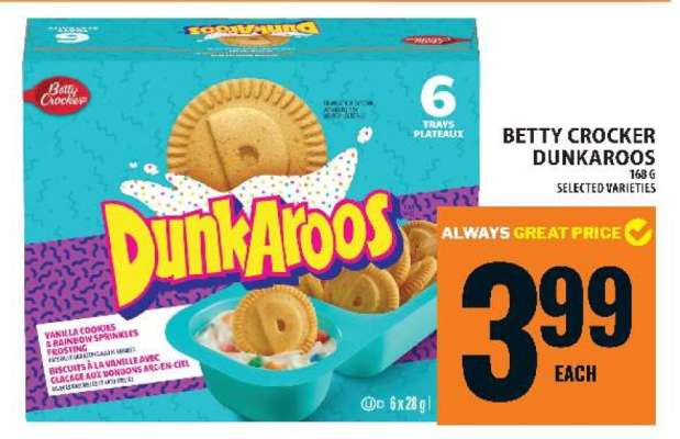 BETTY CROCKER DUNKAROOS