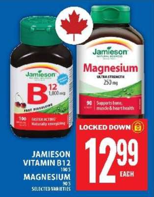 Jamieson Vitamin B12 & Magnesium