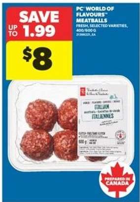 PC World of Flavours Meatballs