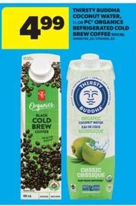 Thirsty Buddha Coconut Water & PC Organics Cold Brew Coffee