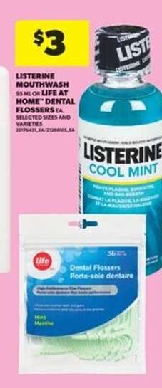 Listerine Mouthwash or Life at Home Dental Flossers