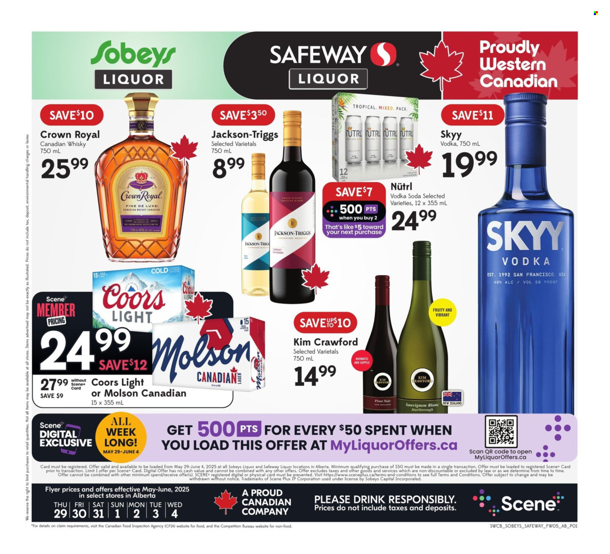 Sobeys Liquor flyer - May 29, 2025 - June 04, 2025. Page 1