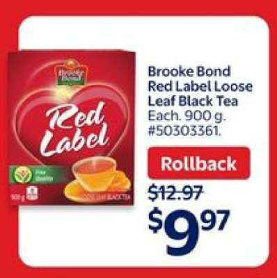 Brooke Bond Red Label Loose Leaf Black Tea