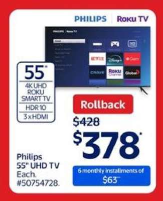 Philips 55" UHD TV