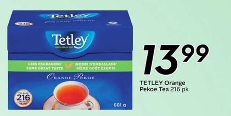 TETLEY Orange Pekoe Tea 216 pk